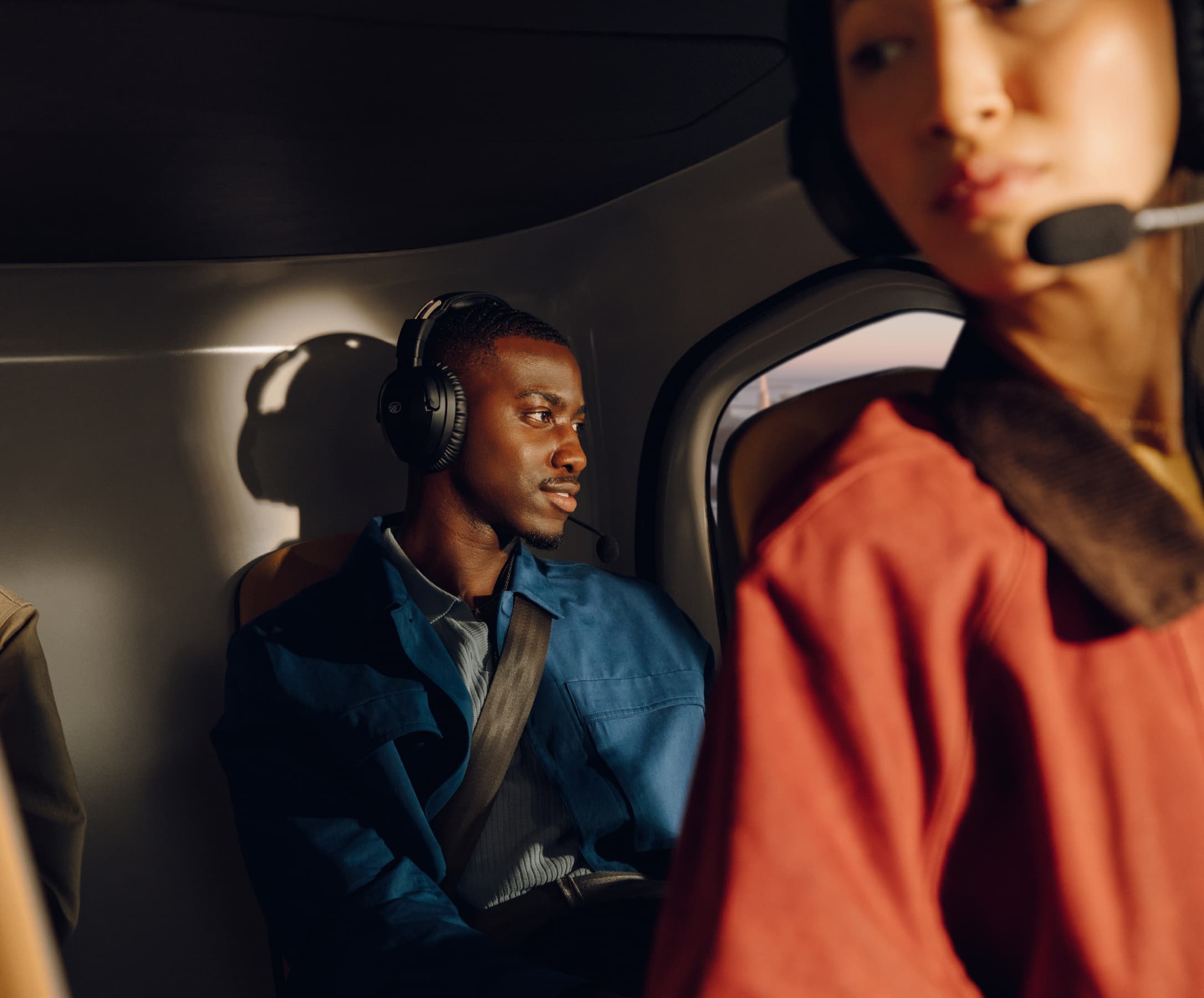 Comfortable room for your crew and carry-on.